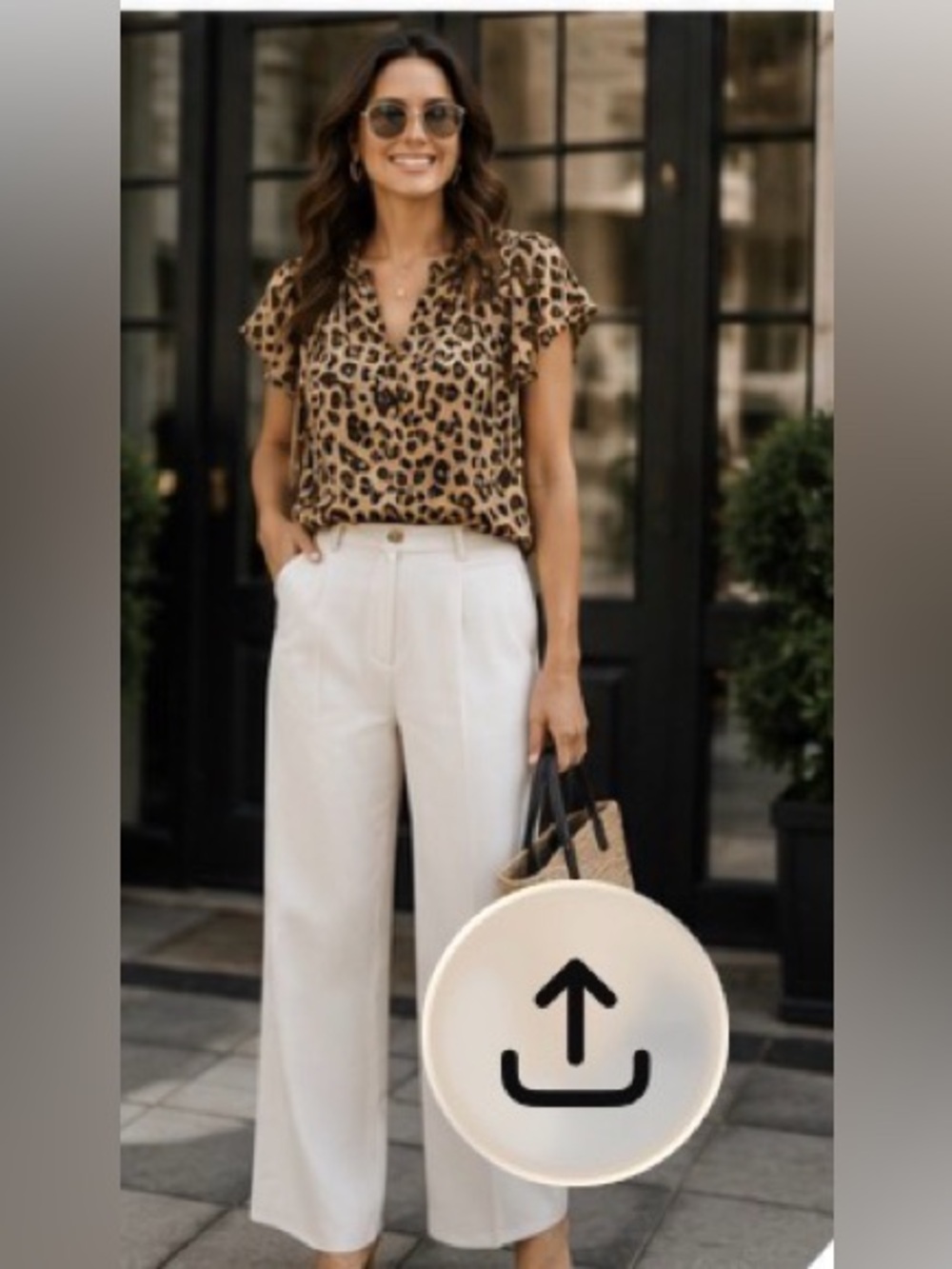 J.Crew 100% Silk Leopard Print Flutter Sleeve Tie Neck Blouse XXS